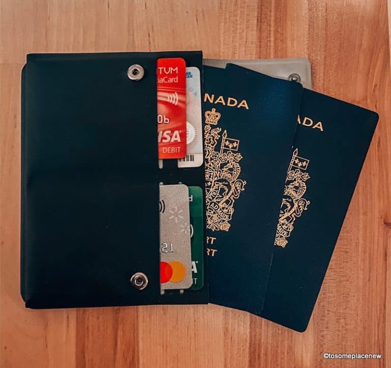 Best Minimalist travel wallet: Pacsafe passport wallet review