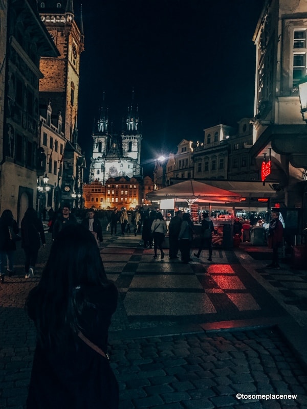 布拉格老城之夜