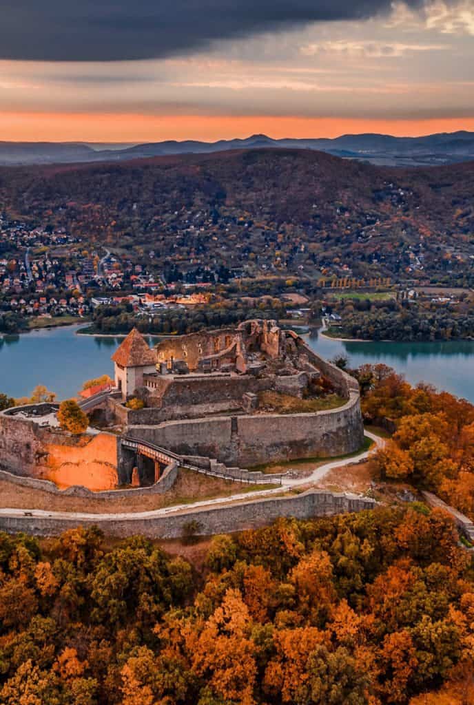城堡Visegrád匈牙利最美丽的地方