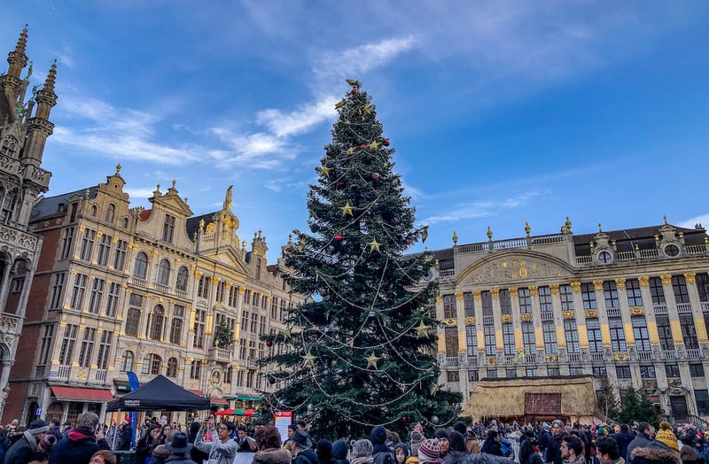 布鲁塞尔的圣诞市场