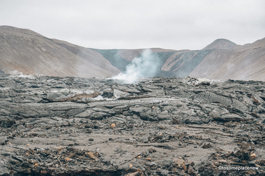 冰岛雷克雅斯的法格拉达斯夫火山