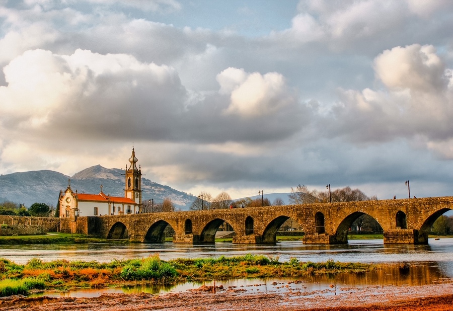 位于葡萄牙的罗马和中世纪的利马桥