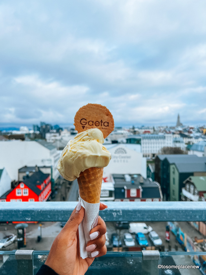 冰岛酒店里的冰淇淋