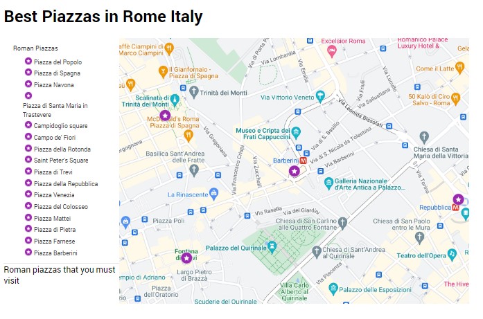 谷歌罗马最好的广场地图